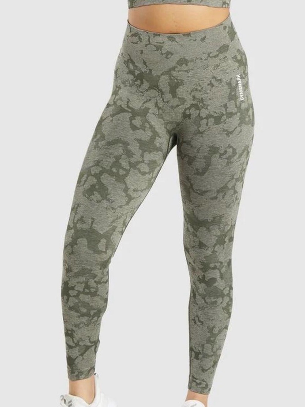 Gymshark Olive Green Camo Seamless Leggings